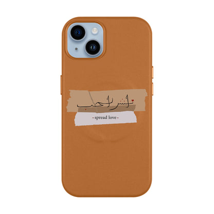 SPREAD LOVE-iPhone 14 Plus Leather Kılıf MagSafe Özellikli