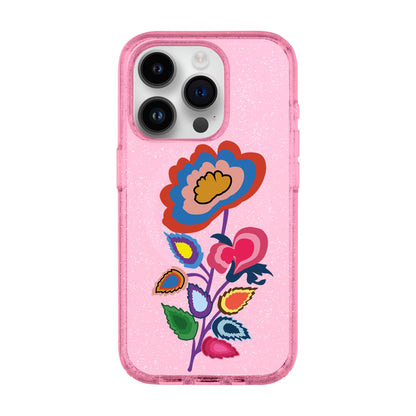 KNITTED FLOWER-iPhone 14 Pro Shiny Kılıf MagSafe Özellikli