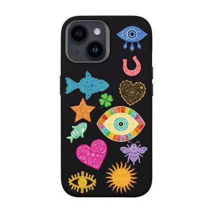 CHARMS BY BERRİN ÖZKAN-iPhone 14 Leather Premium Kılıf MagSafe Özellikli