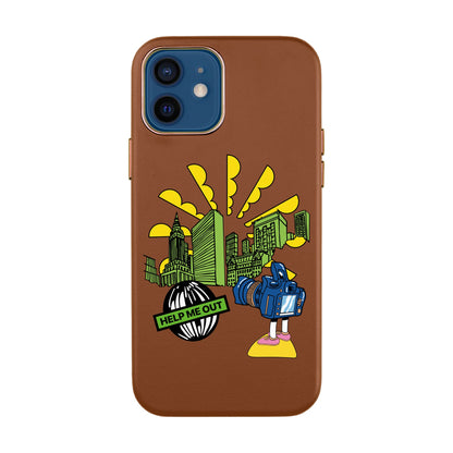 HELP ME OUT-iPhone XR Leather Kılıf
