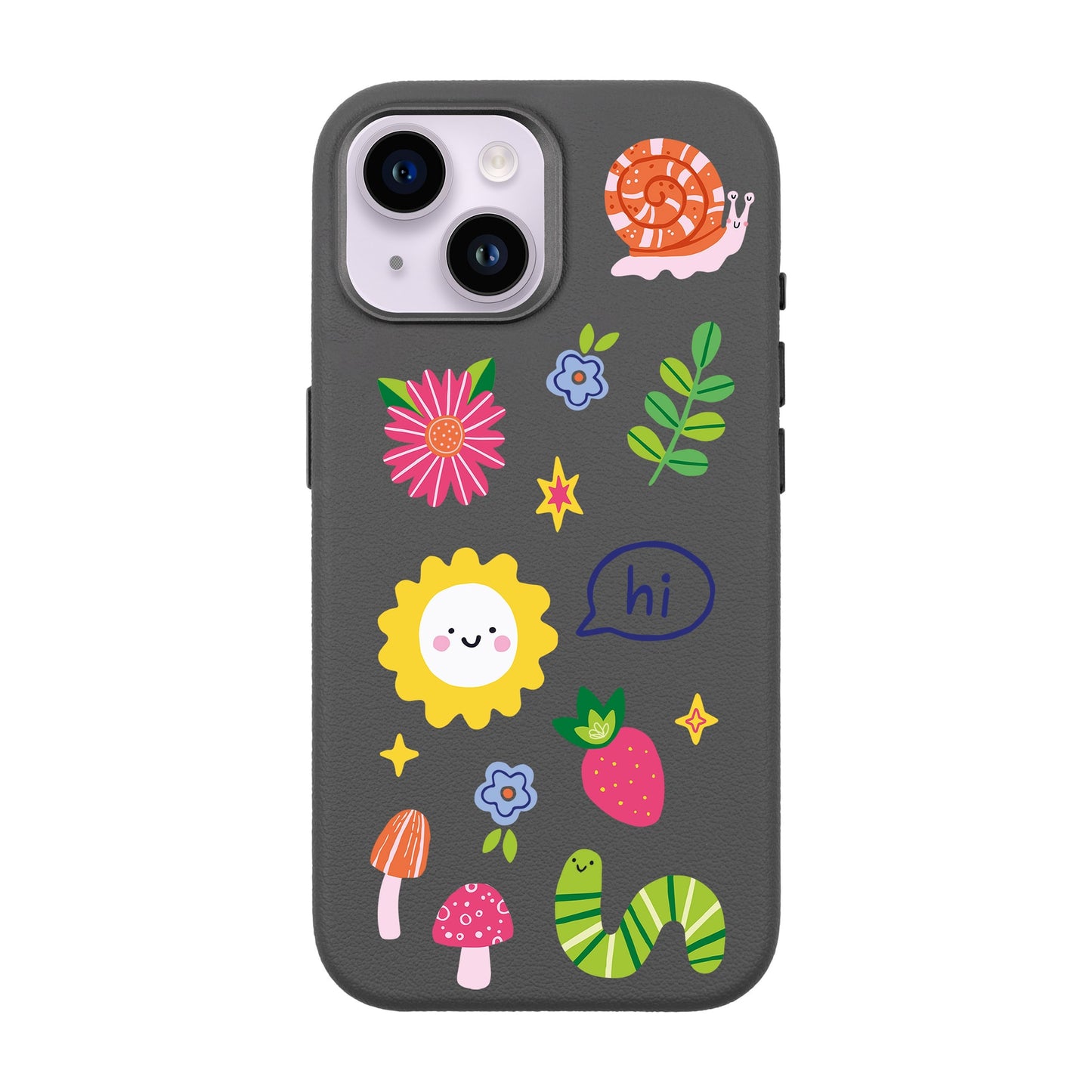 HELLO NATURE-iPhone 14 Leather Premium Kılıf MagSafe Özellikli