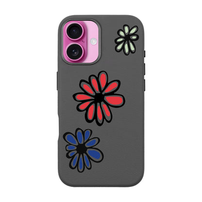 FLORIST-iPhone 16 Leather Premium Kılıf MagSafe Özellikli