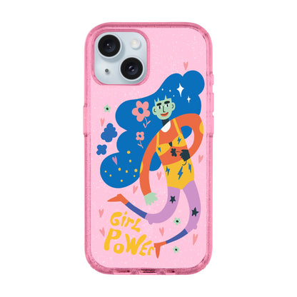 GIRL POWER-iPhone 14 Plus Shiny Kılıf MagSafe Özellikli