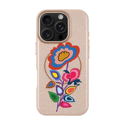 KNITTED FLOWER-iPhone 16 Pro Radiant Kılıf MagSafe Özellikli