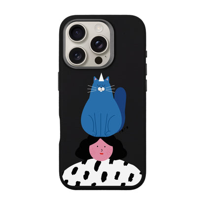 NAUGHTY CAT-iPhone 16 Pro Leather Premium Kılıf MagSafe Özellikli