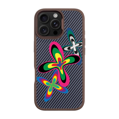 COLOR FLOWER-iPhone 16 Pro Max Plaid Kılıf MagSafe Özellikli
