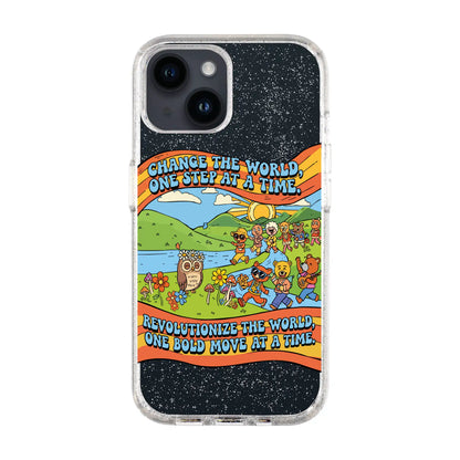 CHANGE THE WORLD-Shiny Kılıf MagSafe Özellikli - iPhone 14
