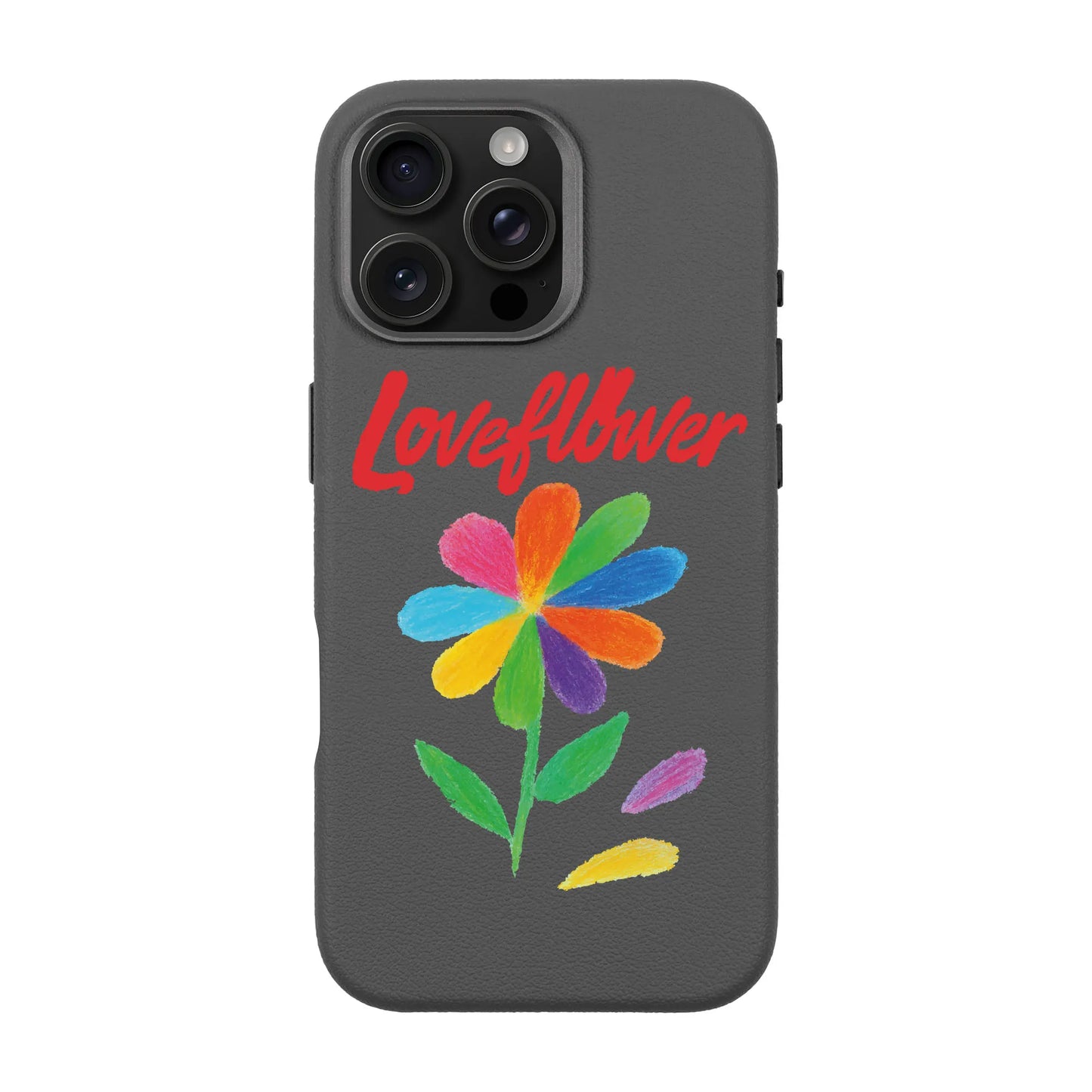 LOVE FLOWER-iPhone 16 Pro Max Leather Premium Kılıf MagSafe Özellikli