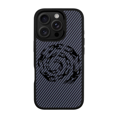 SWIRLING FROGS-iPhone 16 Pro Plaid Kılıf MagSafe Özellikli
