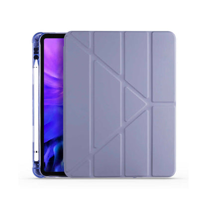 Apple iPad Air 10.9 inç 2020 (4.Nesil)-Trigon Folding Kalemlikli Standlı Kılıf