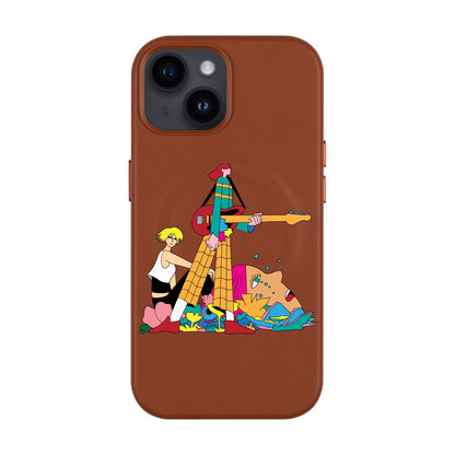 HER BAND-Leather Kılıf MagSafe Özellikli - iPhone 13