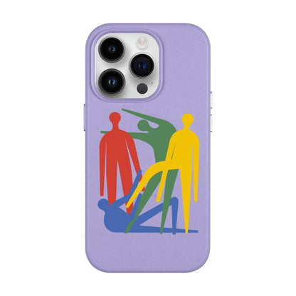 MANBOS-Leather Kılıf MagSafe Özellikli - iPhone 14 Pro