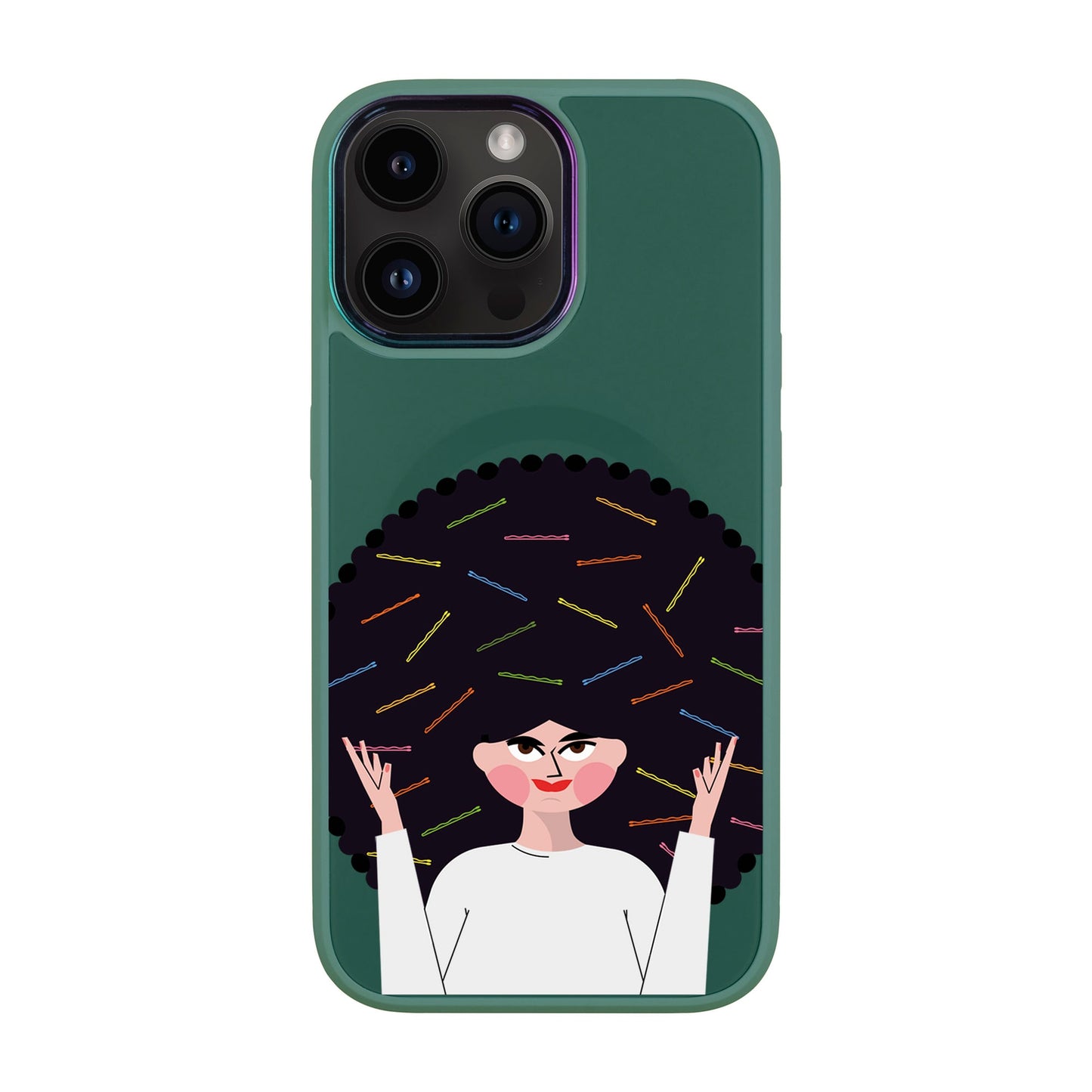 TANGLES OF HAPPINESS-iPhone 14 Pro Max Vigor Kılıf MagSafe Özellikli