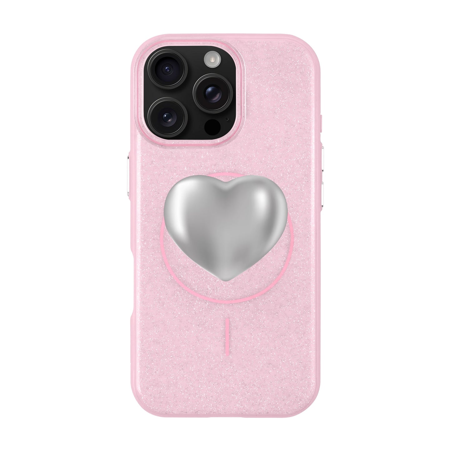 SILVER HEART-iPhone 16 Pro Max Radiant Kılıf MagSafe Özellikli