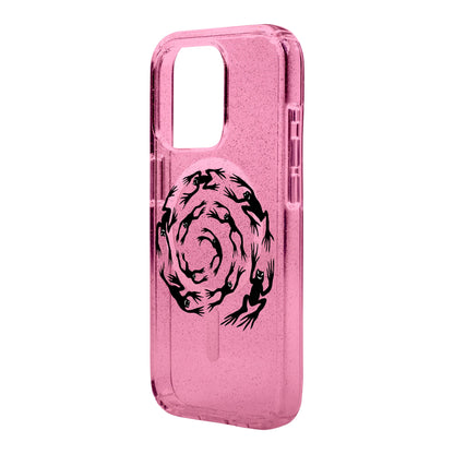 SWIRLING FROGS-Shiny Kılıf MagSafe Özellikli - iPhone 15 Pro Max