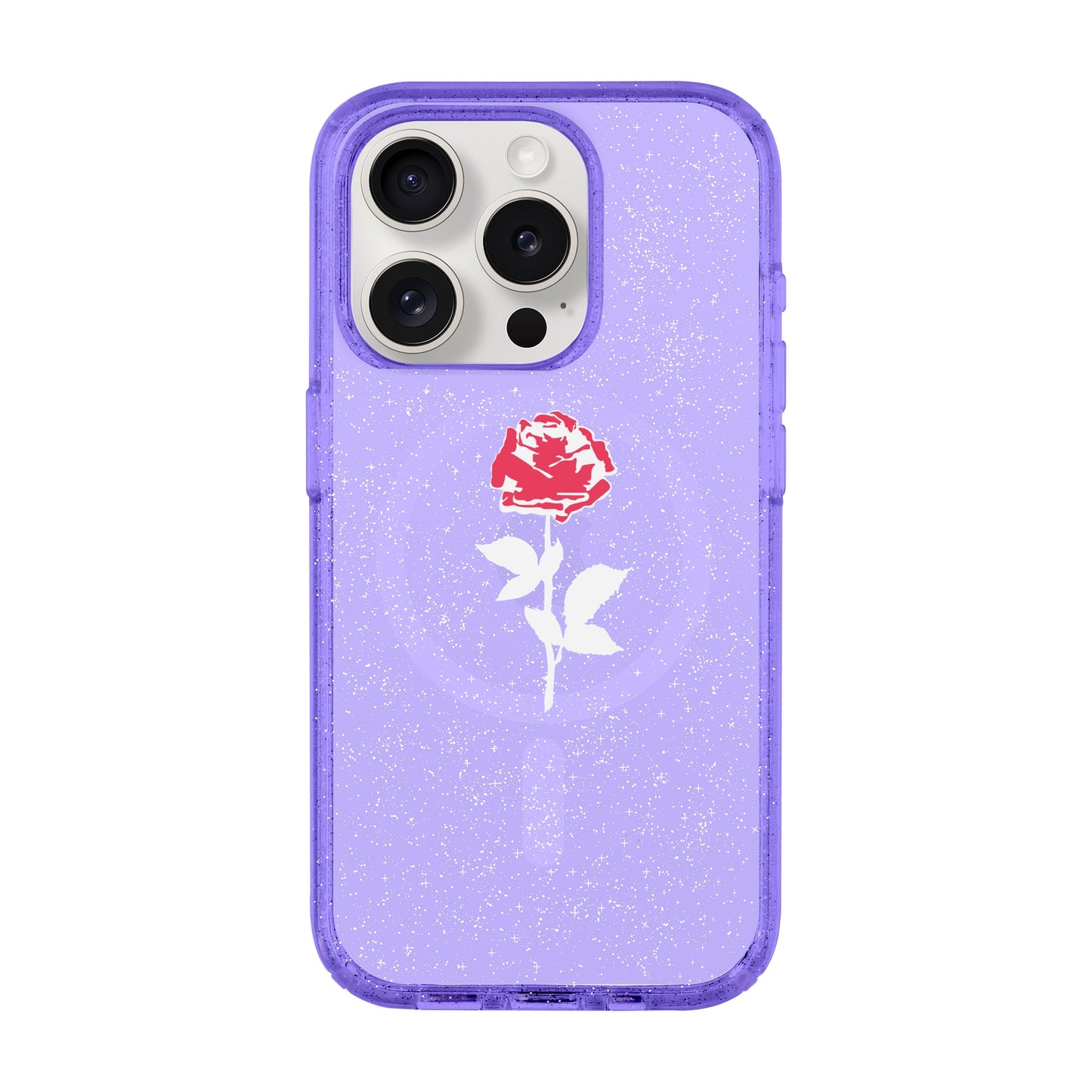 NATUREL ROSE-iPhone 15 Pro Shiny Kılıf MagSafe Özellikli