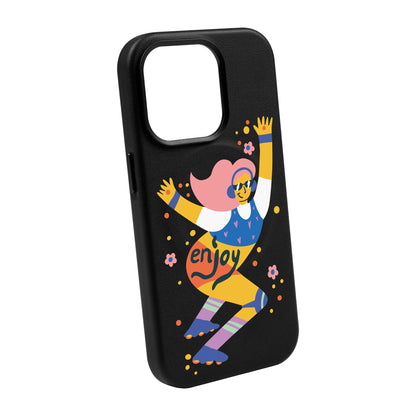 ENJOY-Leather Kılıf MagSafe Özellikli - iPhone 14 Pro