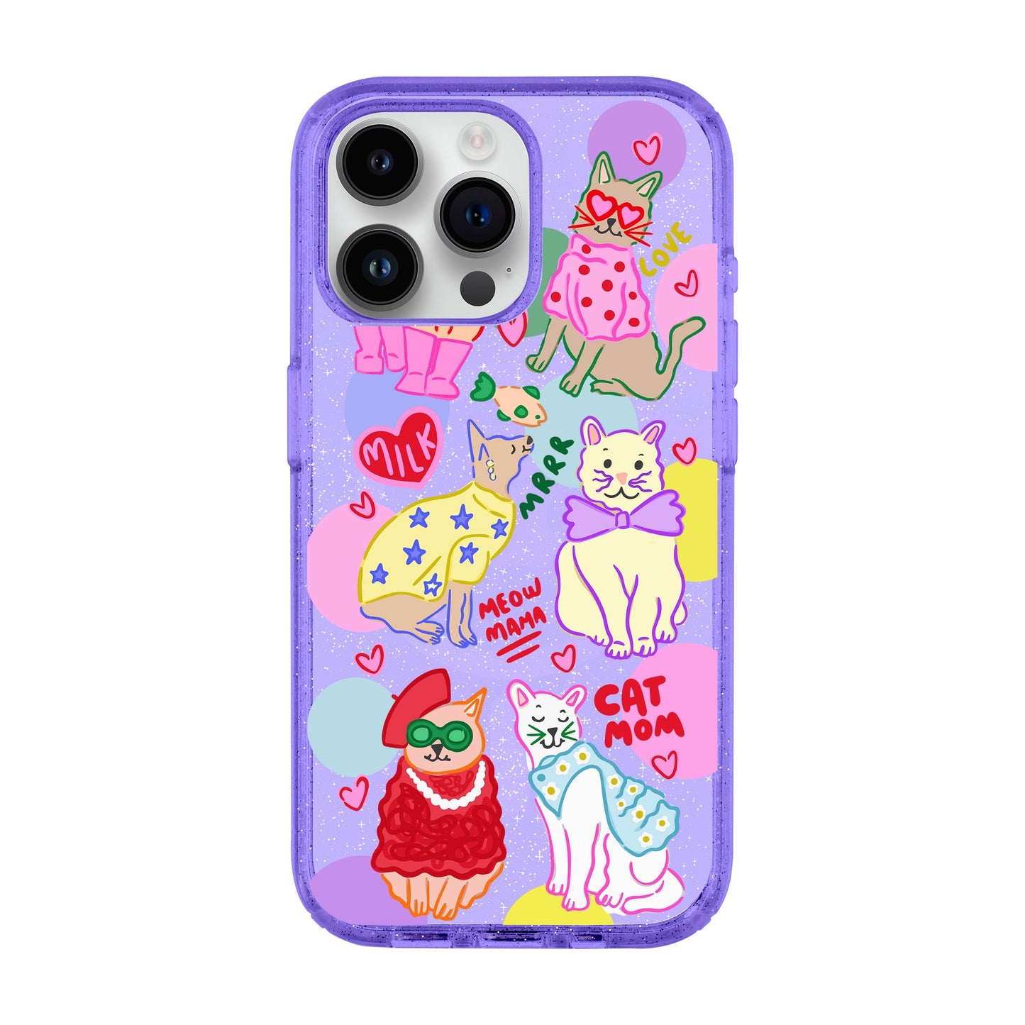 CAT MOM-iPhone 14 Pro Max Shiny Kılıf MagSafe Özellikli