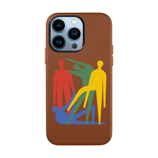 MANBOS-iPhone 13 Pro Max Leather Kılıf