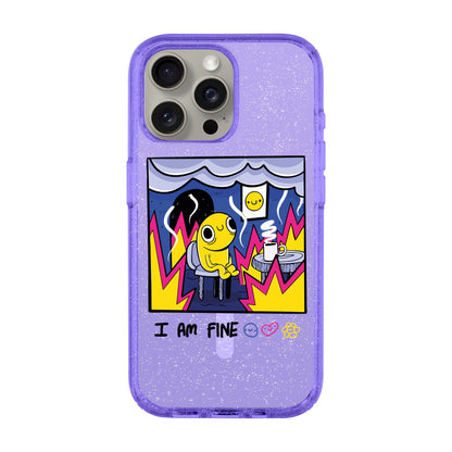 I AM FINE-iPhone 15 Pro Max Shiny Kılıf MagSafe Özellikli