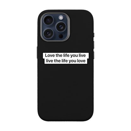 LOVE THE LIFE-iPhone 15 Pro Max Leather Premium Kılıf MagSafe Özellikli