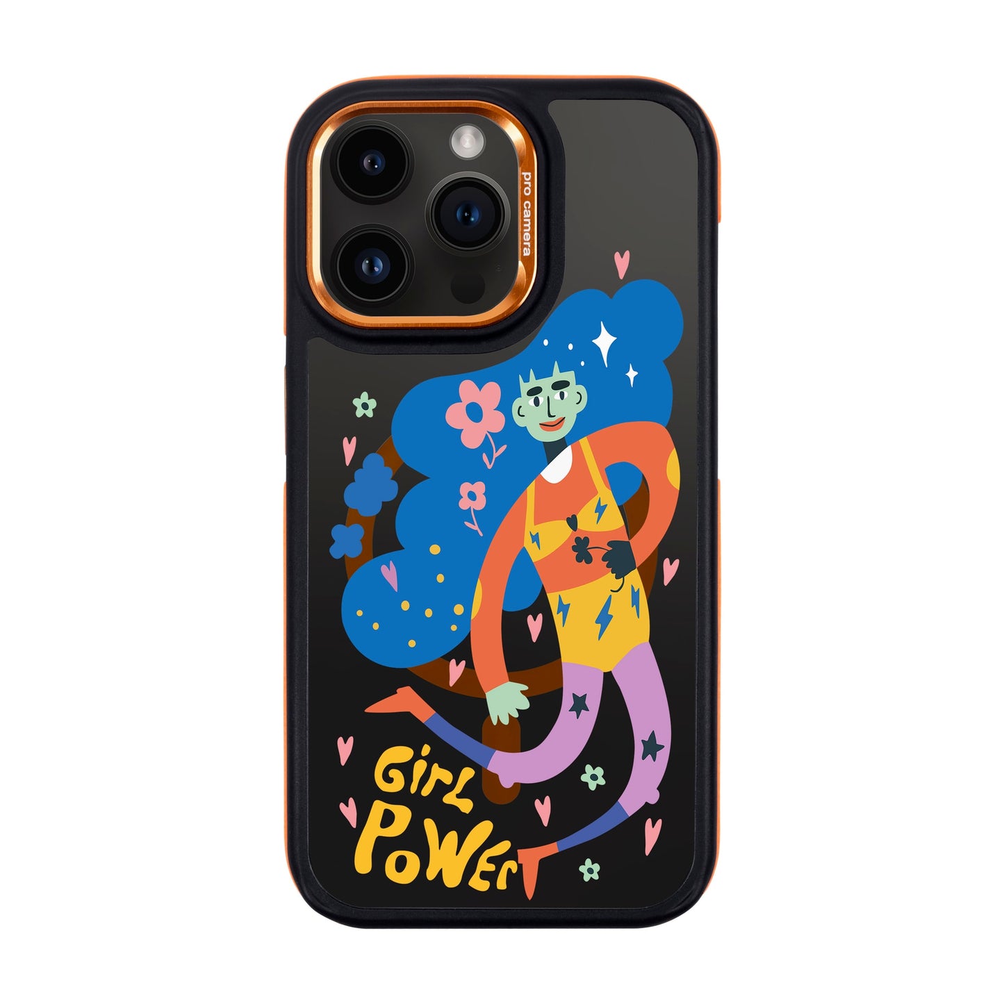 GIRL POWER-iPhone 14 Pro Max Dark Kılıf MagSafe Özellikli
