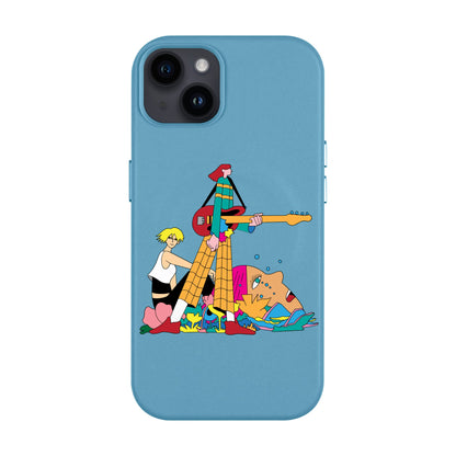 HER BAND-iPhone 14 Plus Leather Kılıf MagSafe Özellikli