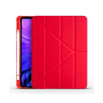 Apple iPad Air 10.9 inç 2020 (4.Nesil)-Trigon Folding Kalemlikli Standlı Kılıf