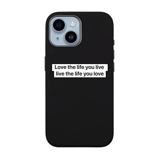 LOVE THE LIFE-iPhone 13 Leather Premium Kılıf MagSafe Özellikli