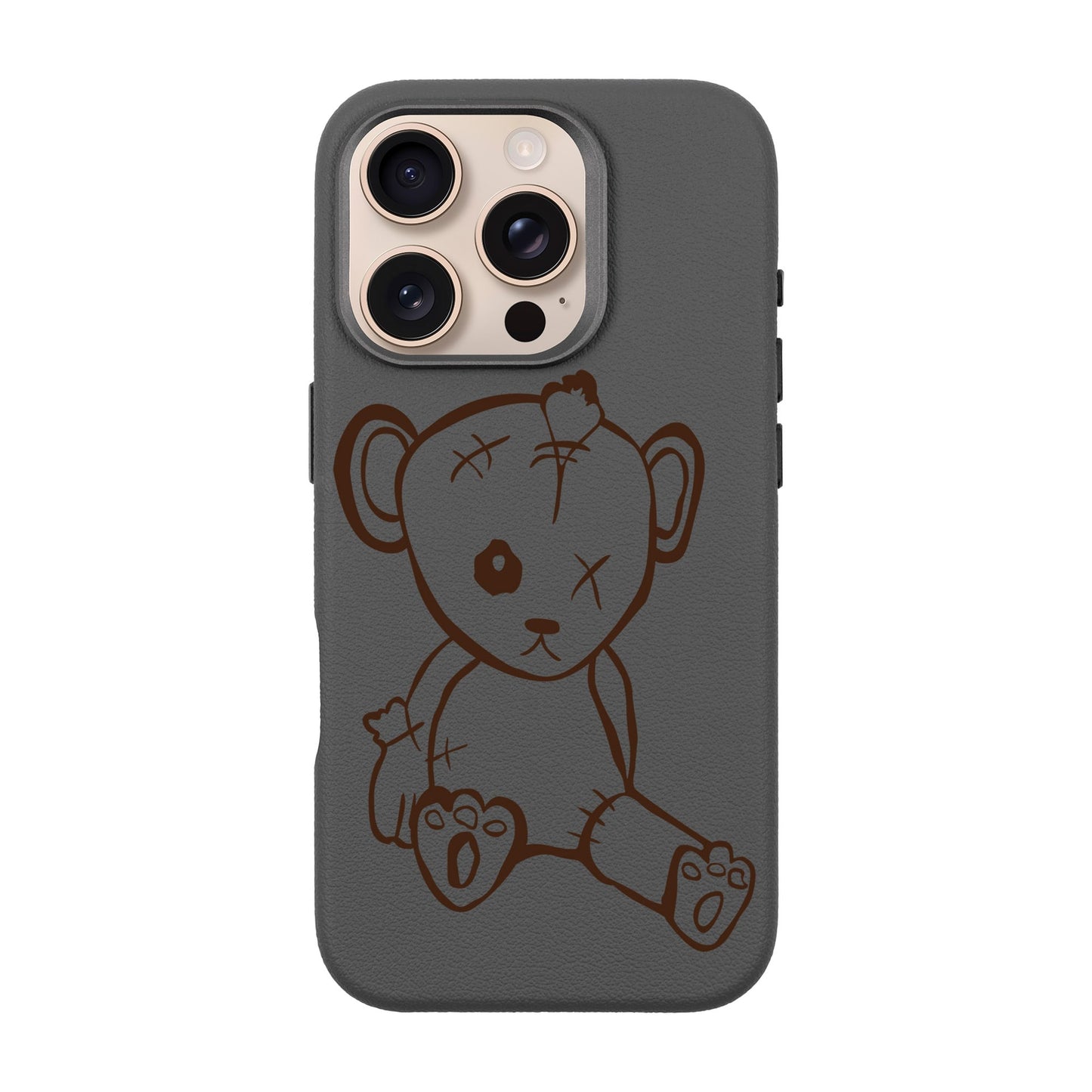 BABY BEAR-iPhone 16 Pro Leather Premium Kılıf MagSafe Özellikli
