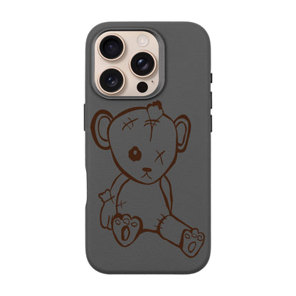 BABY BEAR-iPhone 16 Pro Leather Premium Kılıf MagSafe Özellikli
