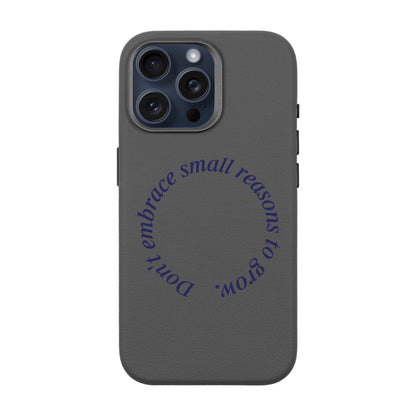 GROW-iPhone 15 Pro Max Leather Premium Kılıf MagSafe Özellikli