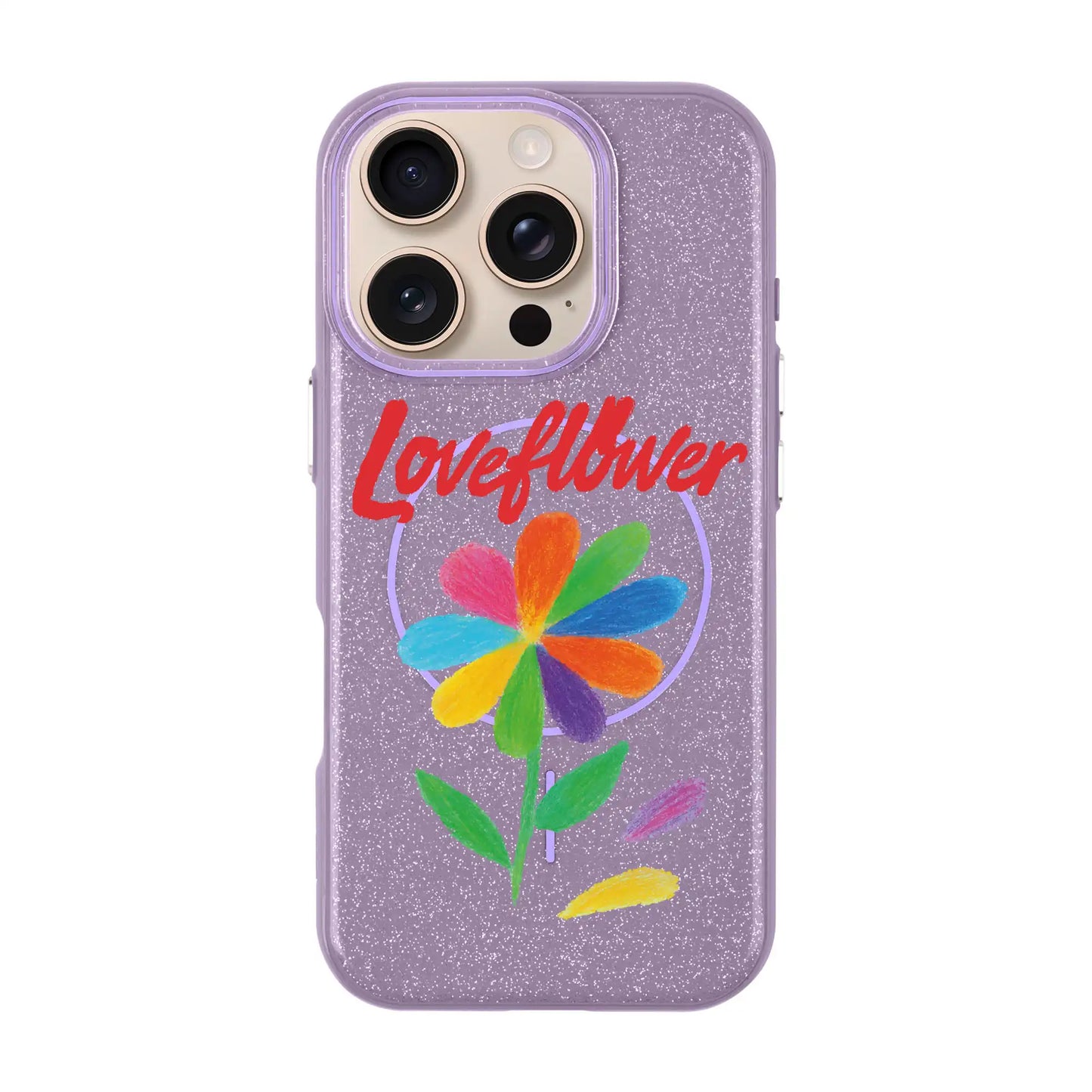 LOVE FLOWER-iPhone 16 Pro Radiant Kılıf MagSafe Özellikli