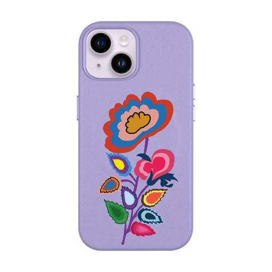 KNITTED FLOWER-Leather Kılıf MagSafe Özellikli - iPhone 11