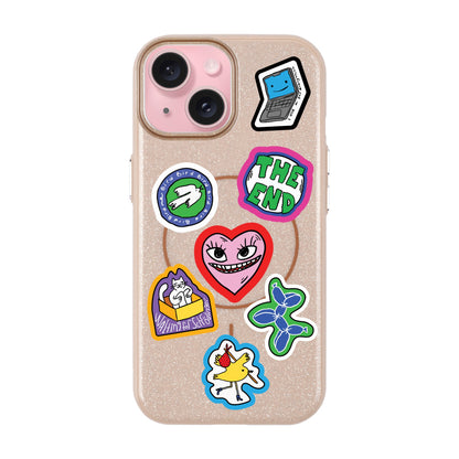TŌTEN STICKERZ-iPhone 15 Plus Radiant Kılıf MagSafe Özellikli