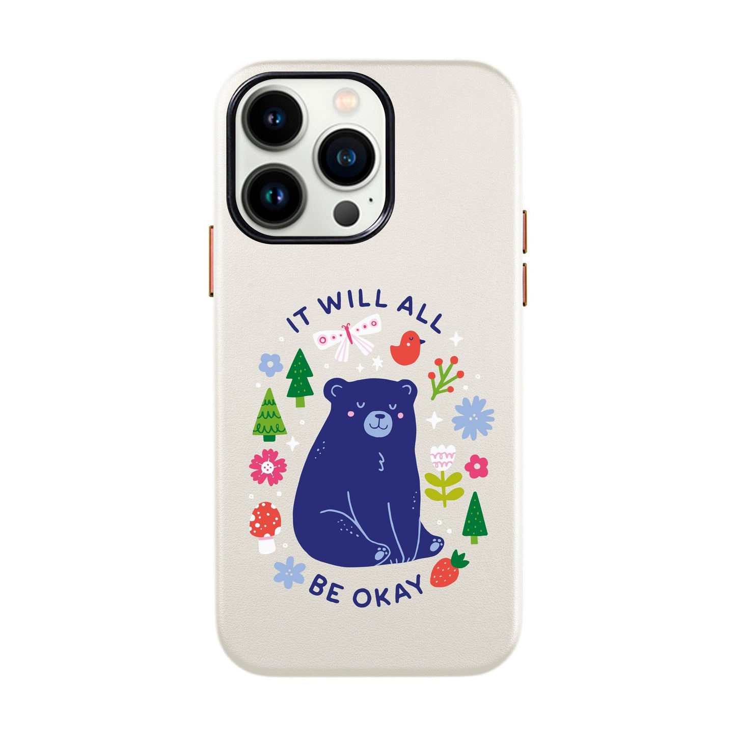 BE OKAY-iPhone 14 Leather Kılıf