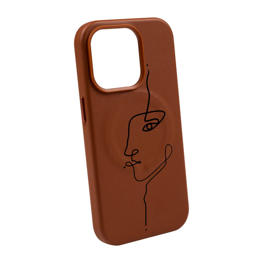 FACE-iPhone 14 Pro Max Leather Kılıf MagSafe Özellikli