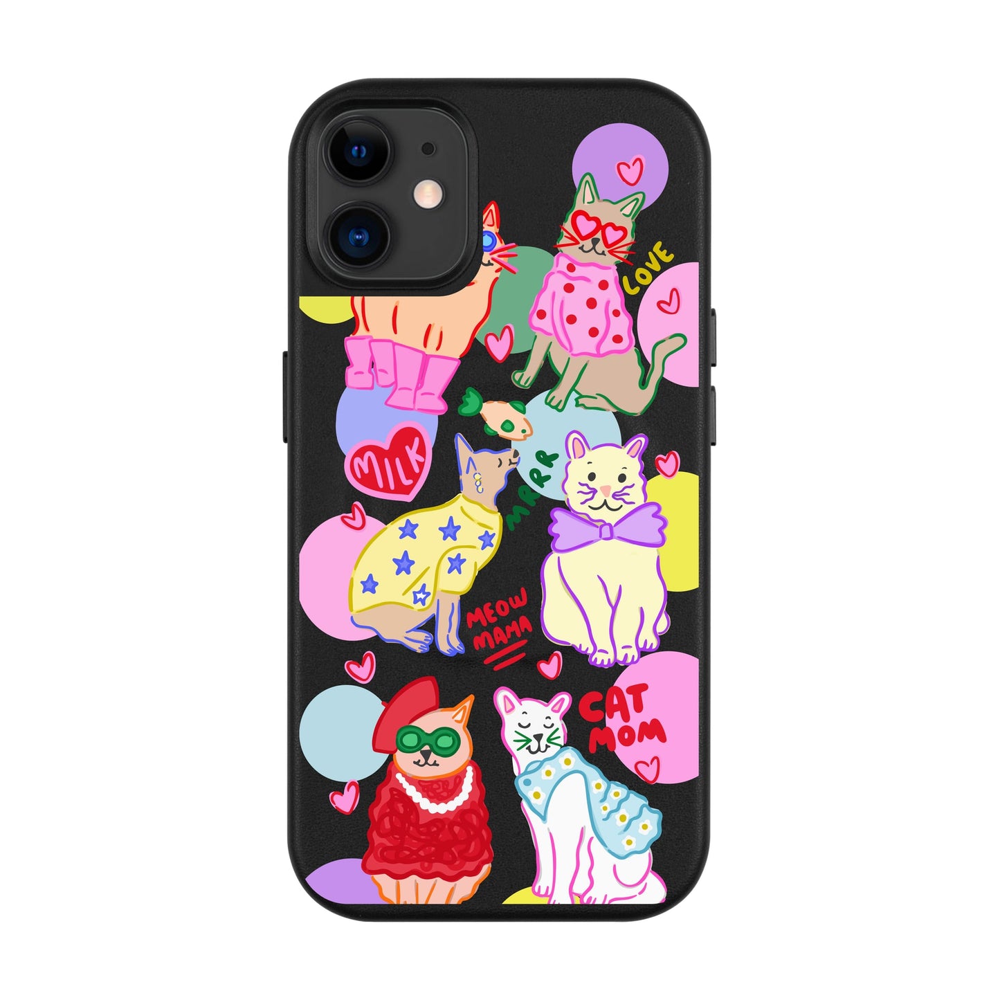 CAT MOM-Leather Kılıf MagSafe Özellikli - iPhone 11