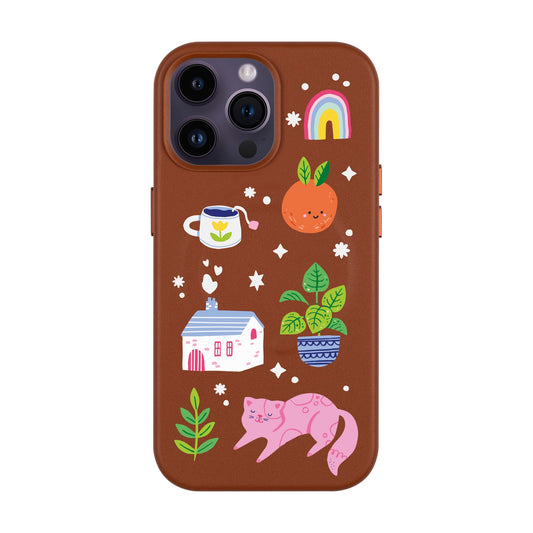 FRESH SPRING-iPhone 14 Pro Max Leather Kılıf MagSafe Özellikli