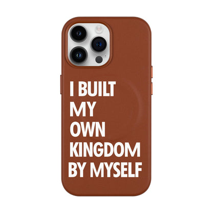 KINGDOM-iPhone 14 Pro Max Leather Kılıf MagSafe Özellikli
