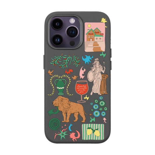 IODES SOUL TRAVELLER-iPhone 14 Pro Max Leather Premium Kılıf MagSafe Özellikli