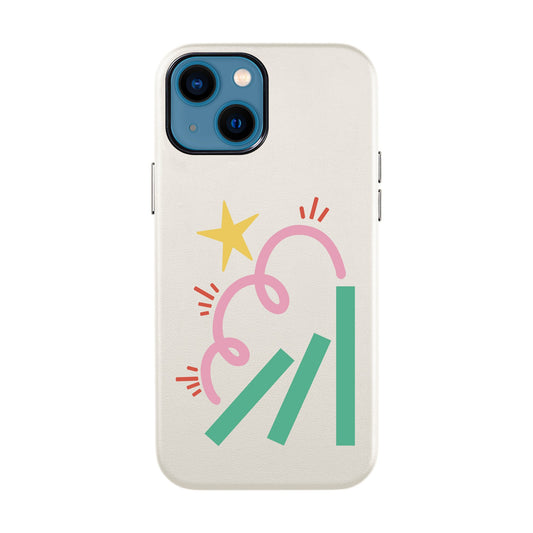 DOMINO-iPhone 14 Leather Kılıf