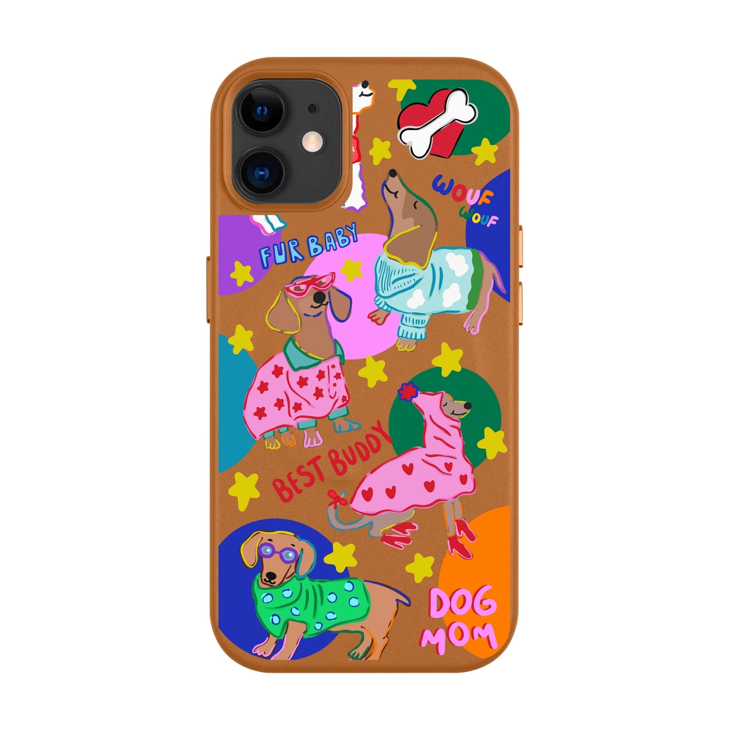 DOG MOM-Leather Kılıf MagSafe Özellikli - iPhone 11