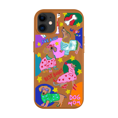 DOG MOM-Leather Kılıf MagSafe Özellikli - iPhone 11