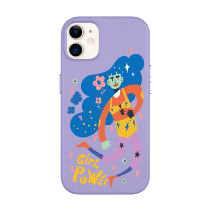 GIRL POWER-Leather Kılıf MagSafe Özellikli - iPhone 11