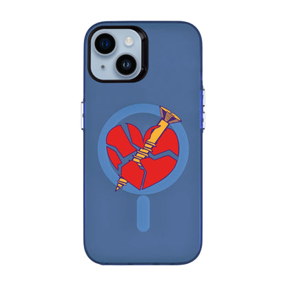 BROKEN HEART-iPhone 14 Hold Kılıf MagSafe Özellikli