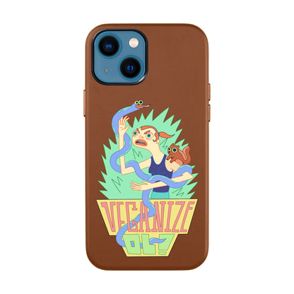 VEGANİZE-iPhone 13 Mini Leather Kılıf