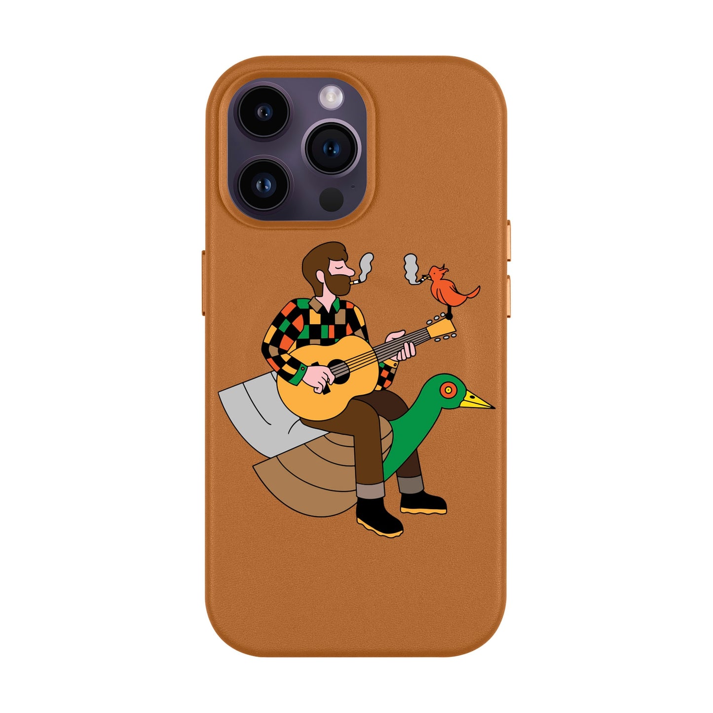 BIRDS OF A FEATHER-iPhone 14 Pro Max Leather Kılıf MagSafe Özellikli