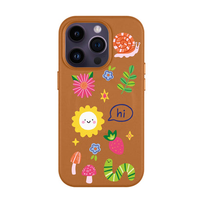 HELLO NATURE-Leather Kılıf MagSafe Özellikli - iPhone 14 Pro