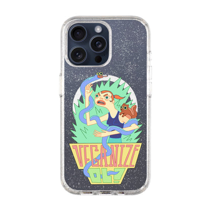 VEGANİZE-iPhone 15 Pro Max Shiny Kılıf MagSafe Özellikli